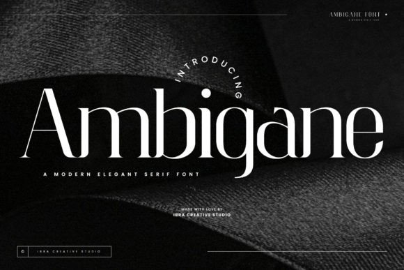 Ambigane: A Modern Serif Font for Timeless Editorial Design