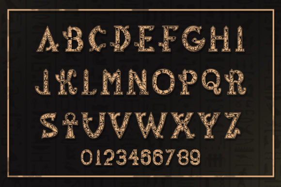 Besho Pharaoh Font for Handmade Creations