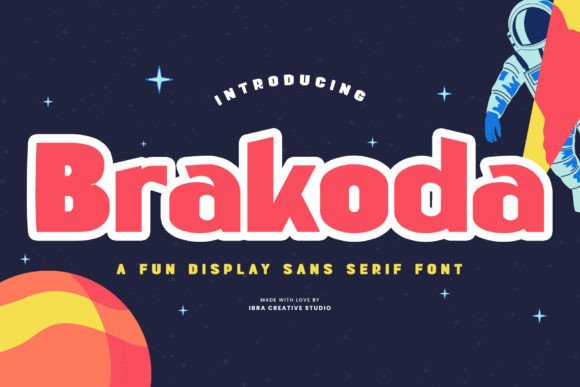 Brakoda: A Playful Sans Serif Font for Digital Creativity