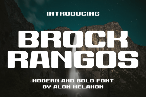 Brock Rangos: A Bold Font for Modern Branding