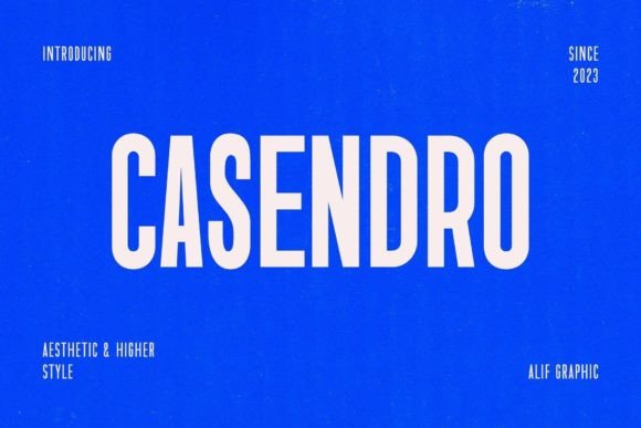 Casendro: A Modern Sans Serif Font for Web Design