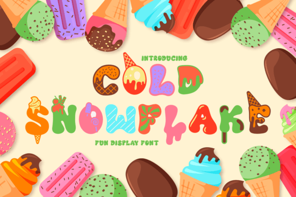 Cold Snowflake Font for Digital Creatives