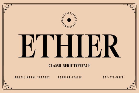 Ethier Serif Font for Modern Web Design