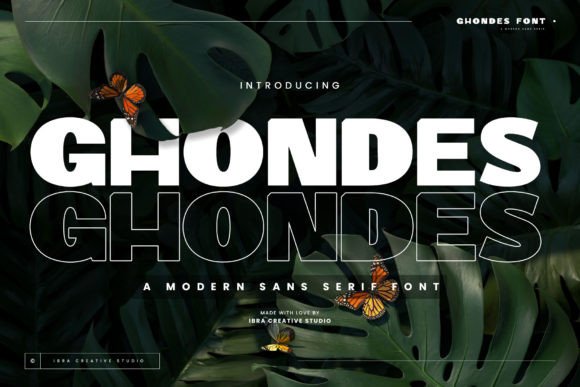 Ghondes: A Modern Sans Serif Font for Editorial Design