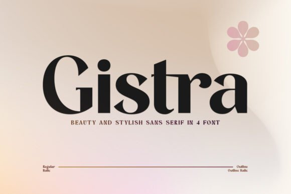 Gistra - A Modern Sans Serif Font for Elegant Branding