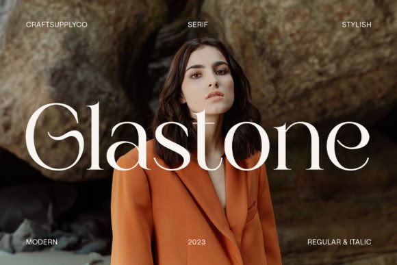 Glastone: A Modern Serif Font for Elegant Editorial Design