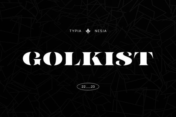 Golkist: A Luxury Stencil Serif for Modern Editorial Design