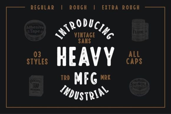 Heavy Mfg: A Vintage-Inspired Sans Serif for Modern Editorial Design