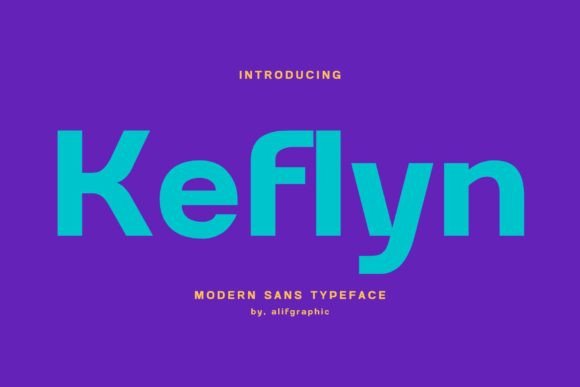 Keflyn: A Modern Sans Serif Font for Campaign Design
