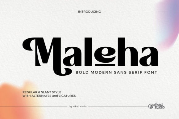 Maleha: A Modern Sans Serif Font for Polished Branding