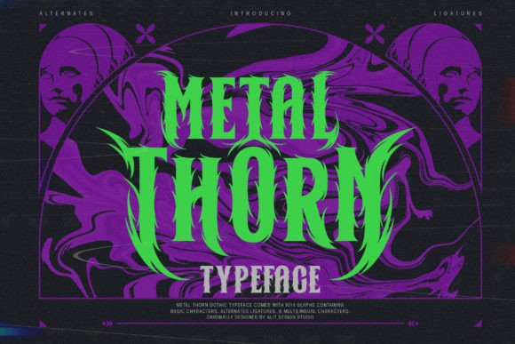Metal Thorn Font for Bold Branding