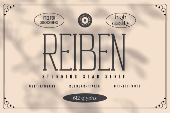 Reiben – A Sophisticated Font for Small Business Branding