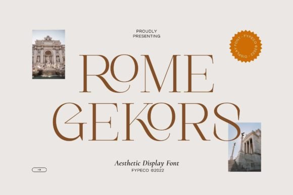 Rome Gekors Serif Font for Modern Web Design
