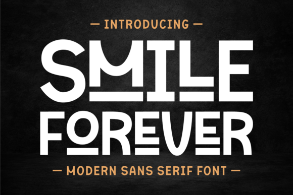 Smile Forever: A Playful Sans Serif Font for Web Design