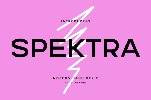 Spektra: A Bold Sans Serif Font for Modern Editorial Design