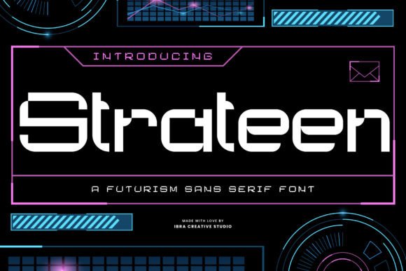 Strateen: A Modern Sans Serif Font for Digital Design