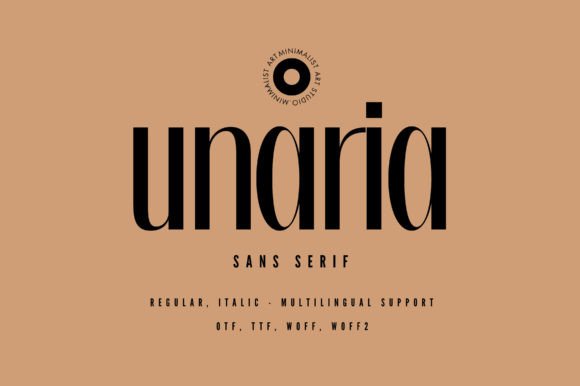 Unaria: A Minimalist Font That Elevates Handmade Creations