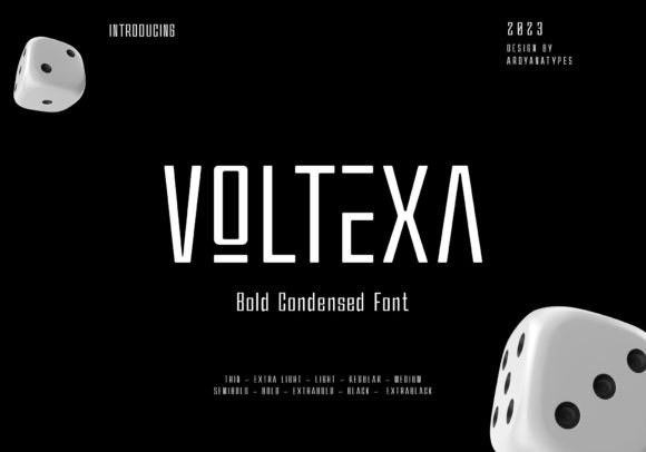 Voltexa: A Bold Sans Serif Font for Editorial Design