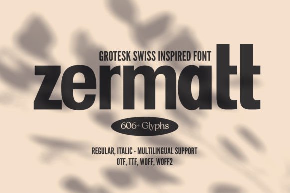 Zermatt: A Modern Sans Serif Typeface for Editorial Design